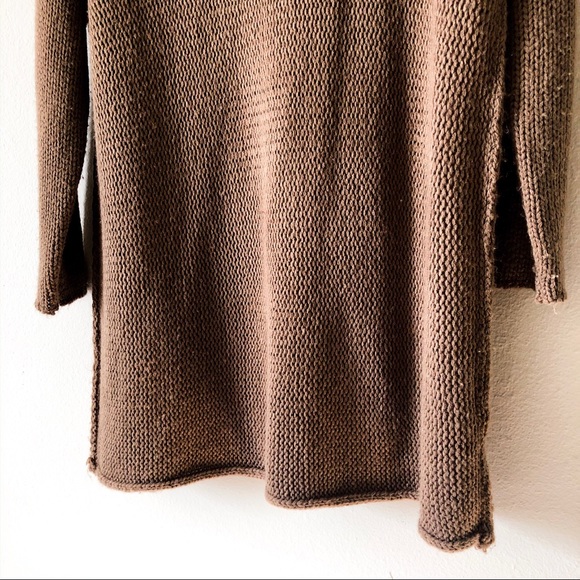 Over-sized knit tunic length turtleneck sweater - Picture 6 of 7